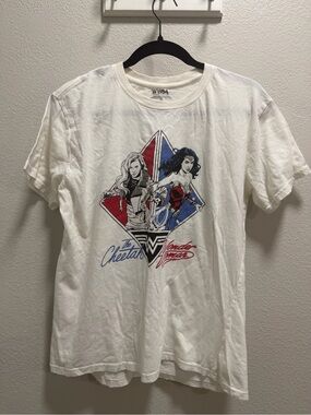Wonder Woman & The Cheetah Graphic Tee - White